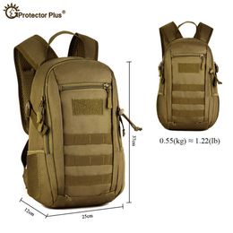 12L Tactical Military Rugzak Waterdicht Nylon Army Small Rugzak Outdoor Sport Camping Wandelen Hunting Visserstas Y0721