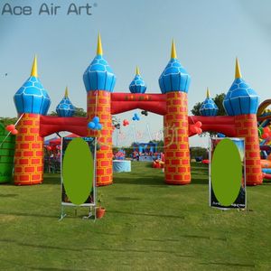 12m W x 6m H (39,4x20ft) Arche extérieure Arche gonflable Castle Arch Party Birthday Party Entrée avec motif imprimé pour événement ou divertissement / décoration