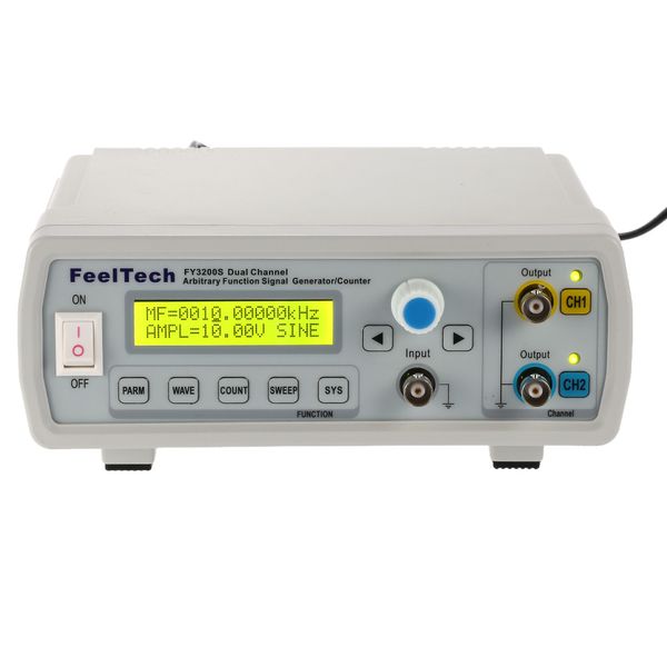 Freeshipping 12 MHz DDS digital Función de doble canal Generador de señal Forma de onda arbitraria / Medidor de frecuencia de pulso 12 Bits 250MSa / s Sine Wave