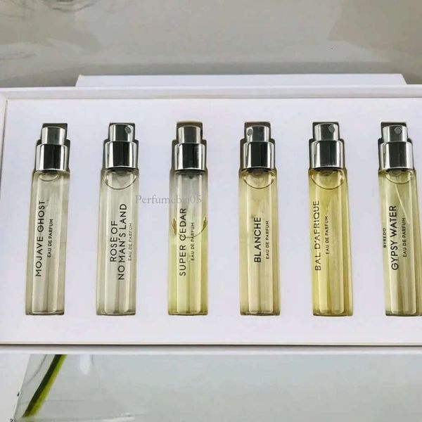 12 ml * 6pcs Parfum Ensemble Super Cedar Blanche Mojave Ghost Bal Dafrique Rose Gypsy Peculance Edp Travel Cologne Spray Gift Box Ship Fast 6548