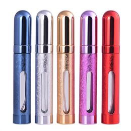 Flacon pulvérisateur de parfum 12ml, tête ronde, fenêtre ouverte, tube en aluminium, électro-aluminium de haute qualité, liquide de maquillage nord portable 1212121