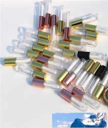 12 ml bastante vacío claro tubo de brillo de labios botella de bálsamo labial contenedor herramienta de belleza mini botellas recargables tubo de brillo de labios tapas de muestra 1715931