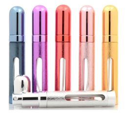 Bouteille de parfum rechargeable 12 ml 6 couleurs bouteille de voyage Portable atomiseur de pulvérisation en aluminium bouteille d'emballage vide rechargée LX21558852555