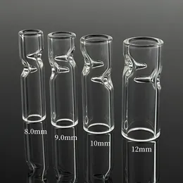 12 mm 10 mm 9 mm 8 mm glazen filtertips Hookahs Bong High Ca. 80mm 80 mm voor droog kruiden tabaksrolled papier rookwaterpijp