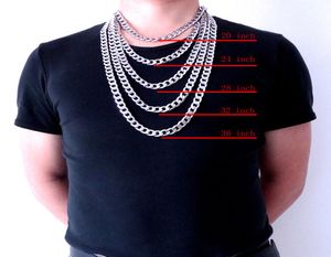 12 mm 18 36 inches Lengte Mens Hoogwaardige roestvrijstalen ketting Curb Cuban Link Chain Fashion Jewellerly9734760