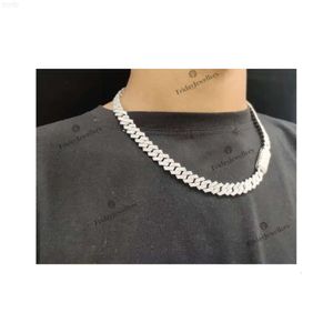 12 mm 20 inch Cubaanse ketting Vvs duidelijkheid Moissanite Diamond heren dames verjaardagscadeau ketting te koop uit India