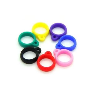 Siliconen kettingring met een diameter van 12 mm E-sigaretten Medeplichtige EGO Case Silicon Ring 510 siliconen lanyardring met verschillende kleuren