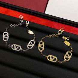 2 couleurs Top qualité femmes Designer Bracelets cuivre luxe pendentifs Couple Bracelets dame cadeaux de fête