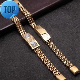 12mm de largeDivers styles chaîne graphiques de couronne en acier inoxydable Bracelet de haute qualité pour hommes et femmes