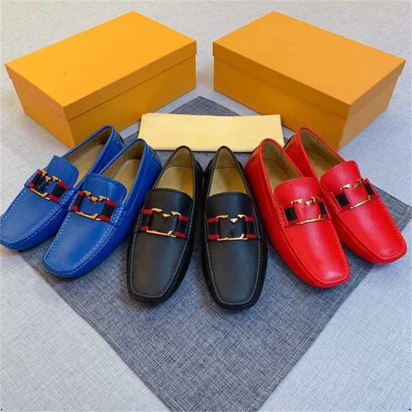 12model Diseñador Hombres Mocasines Zapatos Hombre 2024 Moda Cómodo Slip-on Drive Mocasines Calzado Hombre Marca Zapatos de barco de cuero Hombres Zapatos casuales Tamaño 38-47