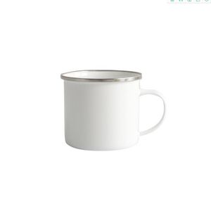 Tasse en émail sublimaiton vierge de 12OZ, tasses à thé Vintage faciles à nettoyer, pour Camping pique-nique