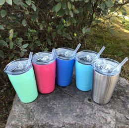 12oz Cup Rvs Tumblers 12oz Double Wall Vacuüm Grote Capaciteit Sport Mokken Wijnbier Travel Eierbekers