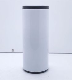 12oz DIY Sublimatie Kan Koeler Isolator Rvs Tumbler Vacuüm Geïsoleerde Fles Koude Isolatie Kan 7 stijl Zee 5192539