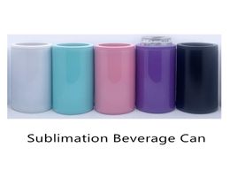 Tobilisation plus froide à boisson droite maigre de 12 oz 5 couleurs peut koozie