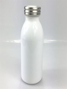 Bouteille de lait sublimation 12oz en acier inoxydable bouteille de café isolée tasse vide vide à vise à double mur à double paroi avec couvercle 2439710