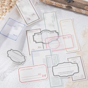 Bloc-notes en papier pour bricolage, 12 paquets/LOT, belle série d'écriture, décoration créative rétro