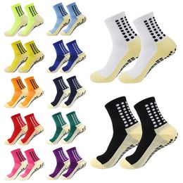 12 paires de chaussettes de Football hommes sport antidérapant Silicone bas Football Rugby Tennis volley-ball Badminton 240116