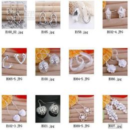 12 paar veel Sieraden gemengde hoogwaardige 925 sterling zilveren oorbellen mode geschenken meisje Mevrouw sieraden247y