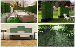 12pc 20quotx 20quot artificiel buis haid tapis plantes végétaux murs verdure extérieur6523899