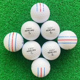 12 pièce/sac 3 lignes balle de golf 3 couches Performance balle de jeu de golf balles de marque génération précédente doux Triple piste aides au Golf 240301
