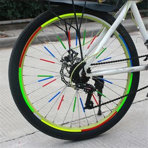 12pc Bicycle Wheel Rim Play Clip Night Safety Warning Light Bicycle Reflective Reflector Strip MTB Bike Cycling Accessoires