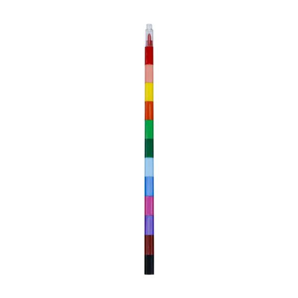 12pcs 12 couleurs arc-en-ciel remplaçable de peinture de peinture crayons pour les enfants de la fête d'anniversaire favorise les cadeaux d'école Pinata Filler