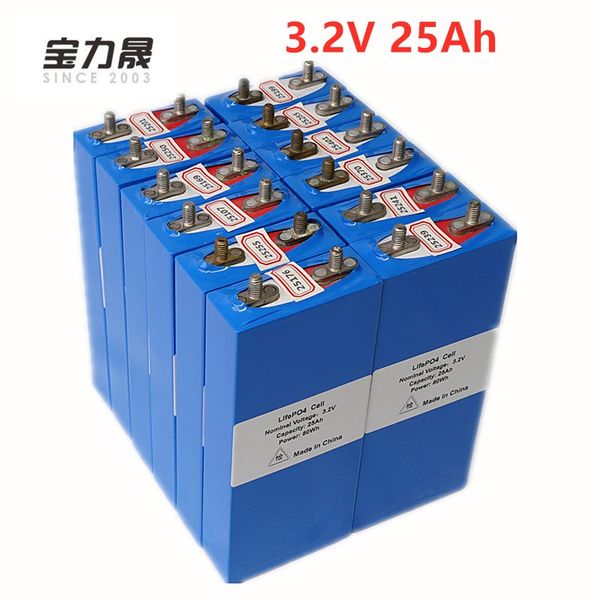 12 batteries LiFePO4 3.2v, 26ah, rechargeables, cellules polymères, pour vélo électrique, scooter, golf, voiture, pack d'énergie solaire, 12v, 25ah