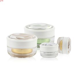 12 stks 5G 15G lege acryl cosmetische crème container pot, persoonlijke verzorging fles pot display tinhigh qualtity