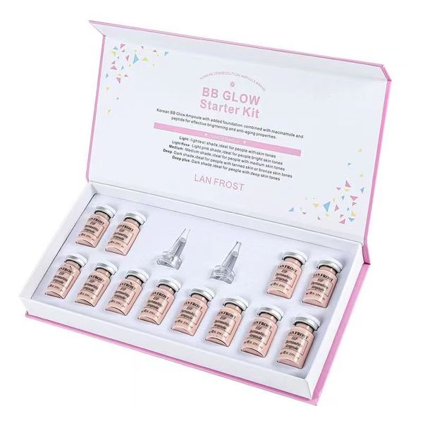 12pcs 8ml Fondation BB Crème Kit BB Fond de Teint Liquide Blanchissant