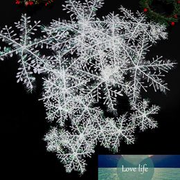 Ornement de flocon de neige artificiel 12 pièces pour décoration d'arbre de noël décor de flocon de neige de noël fournitures d'anniversaire d'hiver