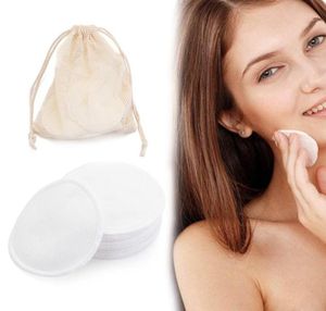 12pcs Bamboo Fibre Makeup Rycouls Tampons de coton Remover Facial Retaill