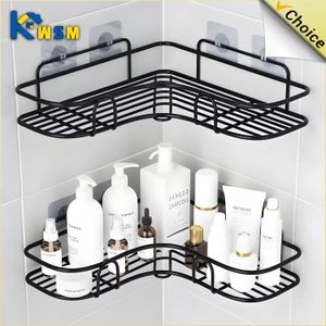 12pcs étagère en métal de salle de bain sans étagère d'angle de coin métallique étagère de rangement de douche étagère accessoire de salle de bain shampooing shampooing 240528