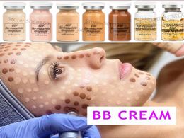 12PCS BB Cream Glow Meso Wit Brightening Serum Natuurlijk naakt camonchaler Make -up foundation Koreaanse kit voor microneaderles behandeling6416240