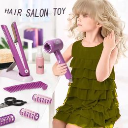 12PCS juguetes para el cabello para niños simulan secador férula salón de belleza para niños regalos 240301