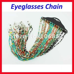 12 pièces perles colorées lunettes de soleil lunettes de lecture lunettes chaîne cordon porte-corde 240226