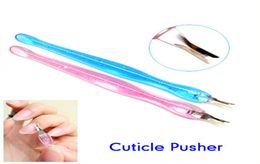 12 Stuks Cosmetische Nail Art Tool Dode Huid Vork Trimmer Schilmesje Cuticle Remover Salon Cuticle Pusher Willekeurige Color1415768