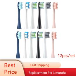 12 stcs voor OCLEAN X/ X PRO/ Z1/ F1/ One/ Air 2/ Se Sonic Reiniging Elektrische tandenborstel voor volwassenen vervangende tandenborstelkoppen 240411