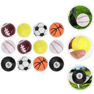 12 Uds pelotas de práctica de golf pelotas deportivas para jugar al golf pelotas de golf pequeñas pelotas de golf portátiles 240301