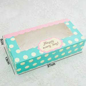 12 -stks kraft papieren dozen voor verpakking cupcake cadeaubak Flamingo bloembruiningsdoos voor cake candy poppen speelgoedfeestje gunst karton