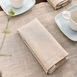 12 pièces linge de Table de fête serviette de dîner Restaurant serviettes de maison tissu de mariage 4 taille 231225