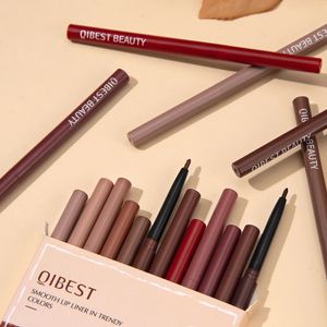 Ensemble de crayons à lèvres, 12 pièces, mat, Nude, Contour, rouge à lèvres, stylo imperméable, teinte longue durée, cosmétiques, 231220