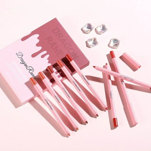 12pcs Lip Liner Set Velvety Nude Lip Liner Crayon Tache Imperméable Longue Tenue Brillant À Lèvres Mat Durable Rouge À Lèvres Maquillage Lip Liner 240315