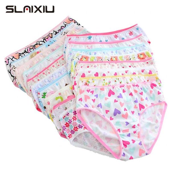 12pcs / lot 200 types de style enfants sous-vêtements de bébé pour filles slips culottes pour enfants en coton biologique slips pour enfants vêtements pour bébés 2-10y 211122