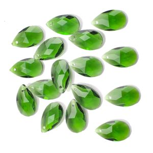 12 -stcs/lot 22 mm Crystal Faceted Pear Christmas Ornament Diy Suncatcher maken dames charme oorkettingen sieradenaccessoires