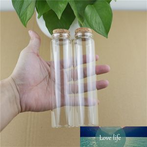 12 unids / lote 37 * 150mm 125ml Tapón de cristal de la botella de vidrio Tarro de almacenamiento para especia picante botella de corcho caramelo contenedores de caramelo Viales Tubo de ensayo