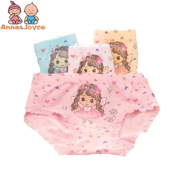 12 pcs/lot filles slips mignon sous-vêtements caractère bébé fille sous-vêtements culottes pour 3-8Y 211122