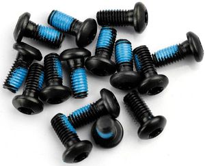 12 unids/lote, pernos de rotor de freno de bicicleta de montaña, tornillos M5 * 10mm para ciclismo de montaña, tornillos de disco de freno de bicicleta t25 de acero inoxidable