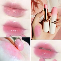 12pcs / lot peach hydratant le baume à lèvres magique changeant le rouge à lèvres durable du maquillage nutritif maquilleur