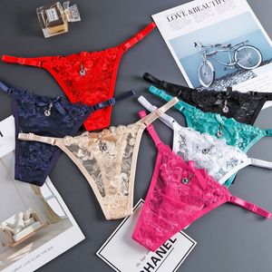 12 stks / partij vrouwen bikini slipje tiener meisjes thong student ondergoed g-strings kleine mode panty vrouwelijke schattige onderbroek groothandel intimi