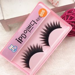 Extensiones de pestañas postizas gruesas IPD Kit de pestañas postizas sintéticas para ojos con capucha Cateye